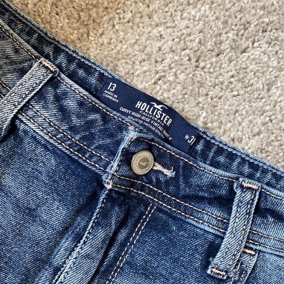 Vintage high-rise denim shorts - Picture 3 of 4